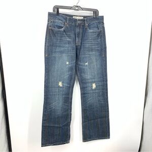 Vintage Y2K Men Jeans Revolve Size 32 x 32 Pants Dark Wash Distressed Cotton